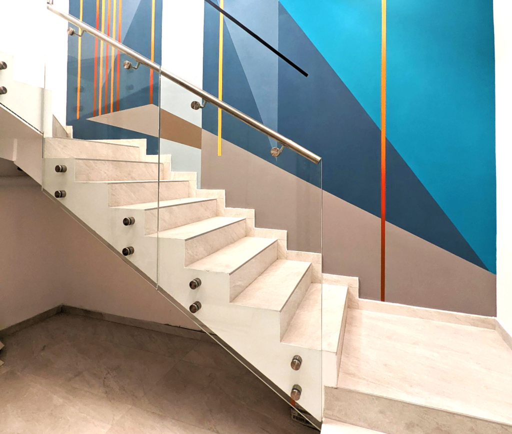 glass railing systems with stainless steel handrails texas dallas houston san antonio austin stainless steel and glass railings for stairs stainless steel standoff connectors